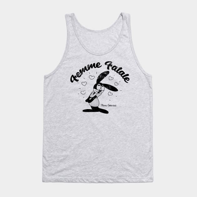 Fanny Cottontail Femme Fatale Tank Top by GoAwayGreen